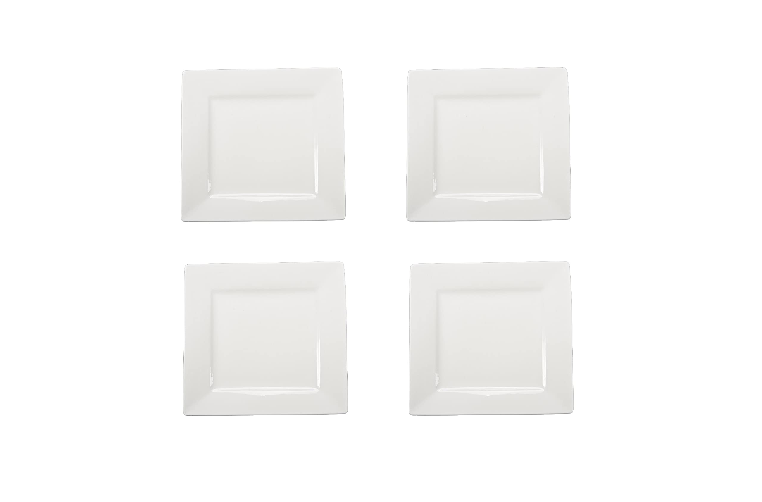 Amazon.com | BIA Cordon Bleu 905162WS4SIOC White Square Plate, Set